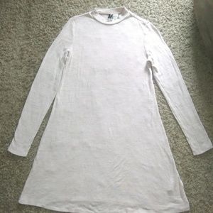 H&M Divided tunic shirt dress beige size 4